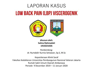 Case Study: Nyeri Punggung Bawah dengan Gejala Sesak Napas