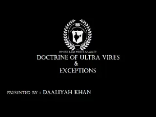 Doctrine of Ultra Vires in Company Borrowing
