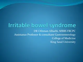 Irritable Bowel Syndrome: Pathophysiology & Management