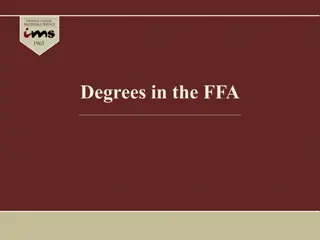 FFA Degree Program for Active Members