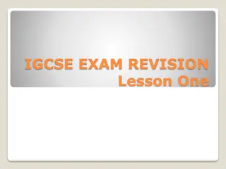 Effective IGCSE Exam Revision Strategies