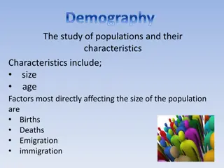 Demography: Factors Affecting Populations