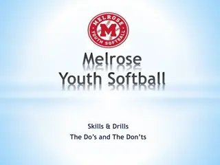 Youth Softball Skills, Drills, and Fielding Techniques