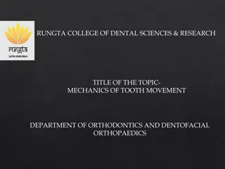 Mechanics of Tooth Movement in Orthodontics