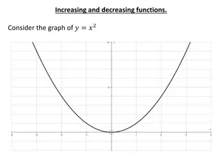Increasing and Decreasing Functions Through Graphs and Differentiation