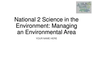 Managing Environmental Areas for Living Things