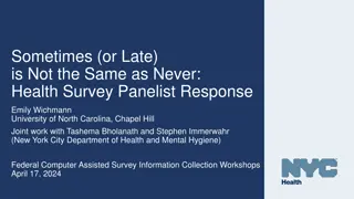 Non-Response Bias in NYC Health Panel Surveys