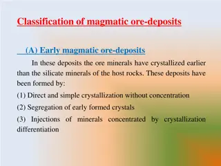 Early Magmatic Ore Deposits: Formation and Types
