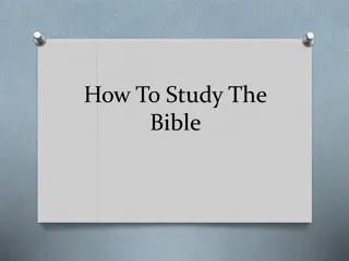 Effective Bible Study Guidelines: Who, What, When & Why