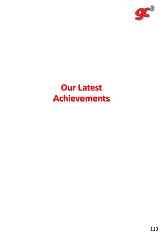 Our Latest  Achievements