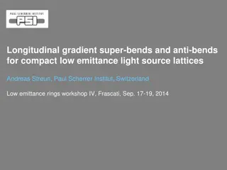 Compact Low Emittance Light Source Lattice Study: Gradient Bends & Anti-Bends
