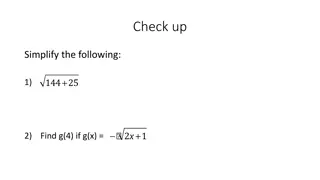 Radical Expressions: Simplifying and Multiplying Techniques