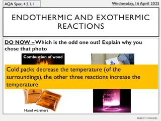 Exothermic and Endothermic Reactions