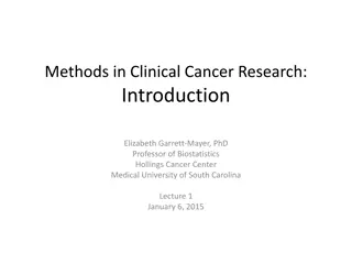 Advanced Course in Clinical Cancer Research