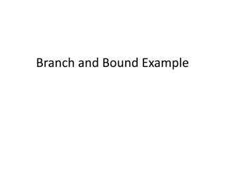 Optimal Branch and Bound Example Overview
