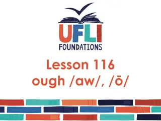 Enhancing Pronunciation Skills with Lesson 116 -ough /aw/ Sounds