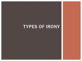 The Three Types of Irony: Verbal, Situational, and Dramatic