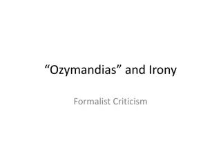 Formalism in Literary Criticism: A Critical Lens