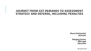 Navigating GST Demands, Assessment Strategy, and Audit Defense with UBR Legal Advocates