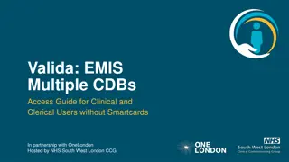 Guide for Accessing EMIS Multiple CDBs Without Smartcards