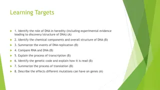 DNA and Heredity: Key Concepts and Discoveries
