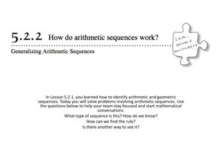 Solving Arithmetic Sequence Problems - Learning Sequence Notation and Equations