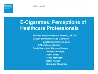 E-Cigarettes Perceptions Among Healthcare Professionals in the UK