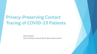 Privacy-Preserving Contact Tracing of COVID-19 Patients
