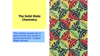 Solid State Chemistry Principles