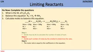 Limiting Reactants in Chemical Reactions