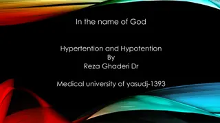 Hypertension and Hypotension: Key Factors and Definitions