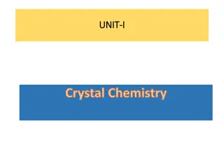 Crystal Chemistry - Polymorphism, Isomorphism, Substitution