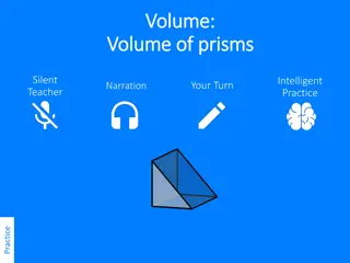 Volume of Prisms Worked Examples