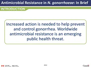 Antimicrobial Resistance in Neisseria Gonorrhoeae