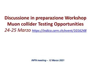 Exploring Muon Collider Testing Opportunities Workshop
