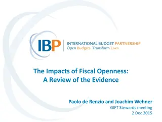 Impacts of Fiscal Openness: Insights and Future Directions