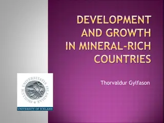 Development and Growth in Mineral-Rich Countries