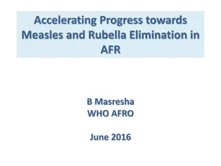 Accelerating Progress Towards Measles and Rubella Elimination in AFR