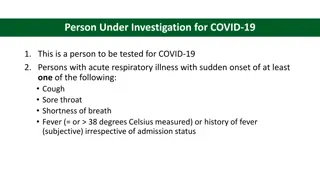 COVID-19 Testing and Management Guidelines