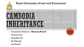 Cambodian Inheritance Laws: Understanding Succession Principles