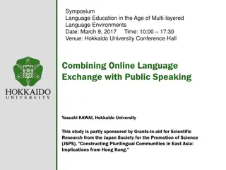Symposium on Multi-layered Language Environments in Education