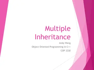 Multiple Inheritance in Object-Oriented Programming using C++
