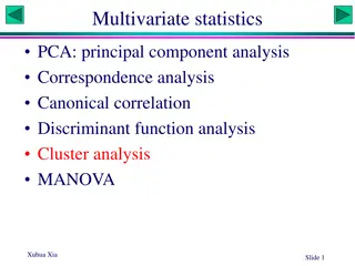 Cluster Analysis in Multivariate Statistics