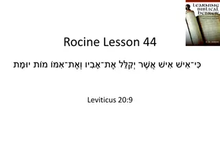 Juridical Discourse in Leviticus 20:9