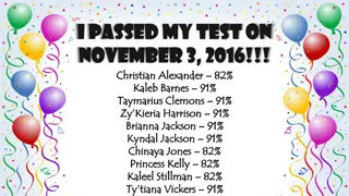 November 2016 Test Results