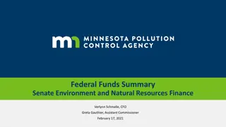 Federal Funds Summary: MPCA FY2022-2023 Budget Overview