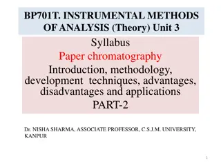 Chromatography Development Techniques and Methodology Overview