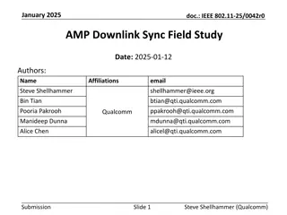IEEE 802.11-25/0042r0 Sync Field Study 2025 Analysis