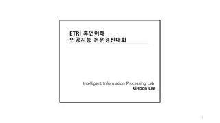 ETRI Lab Seminar Findings for Intelligent Information Processing