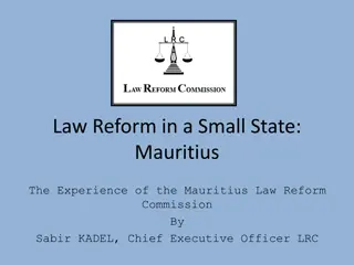 Mauritius Law Reform Commission: Decolonizing Through Legal Evolution